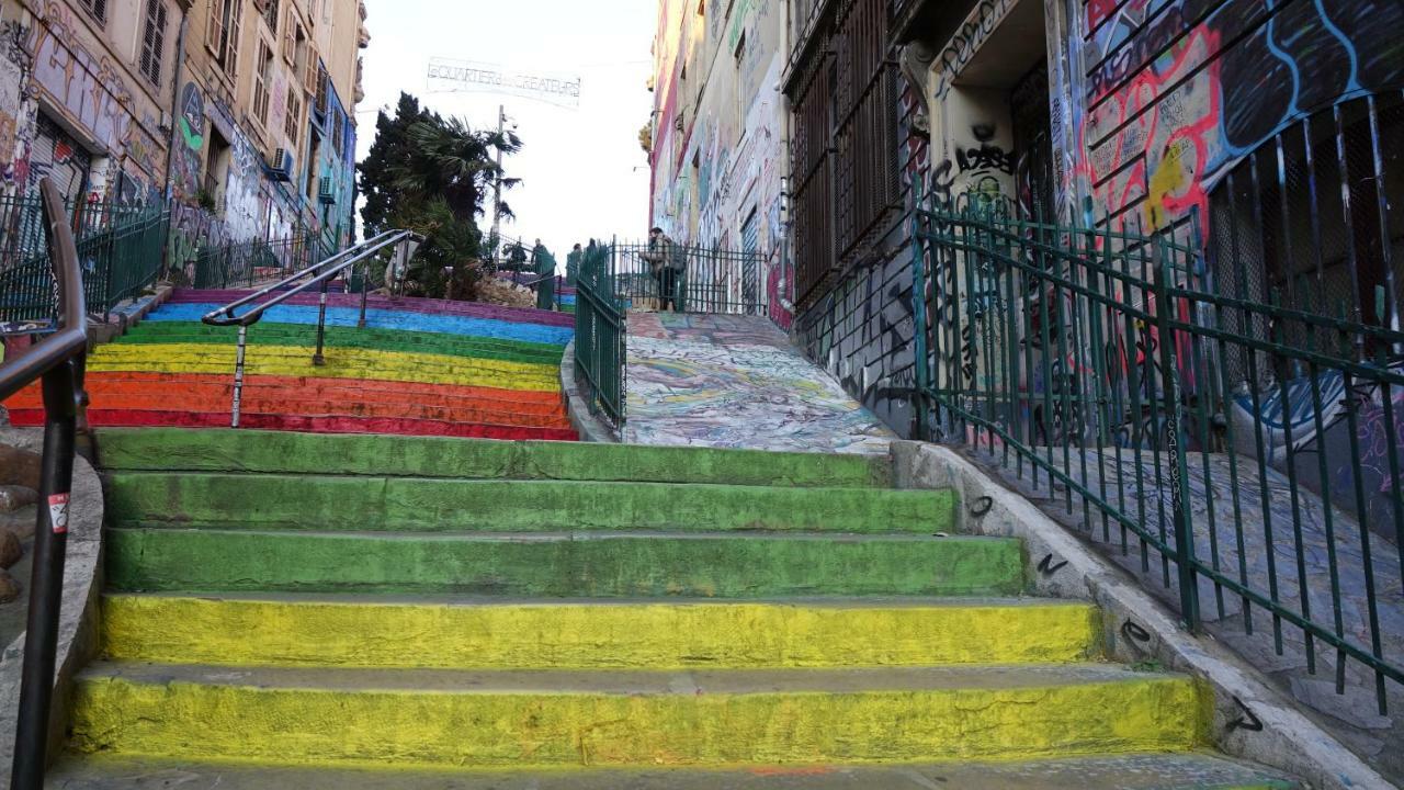 Quartier Des Createurs "La Plaine Cours Julien" Chambre Privee Dans Appartement Menage Frequent Des Parties Commune Marselha Exterior foto